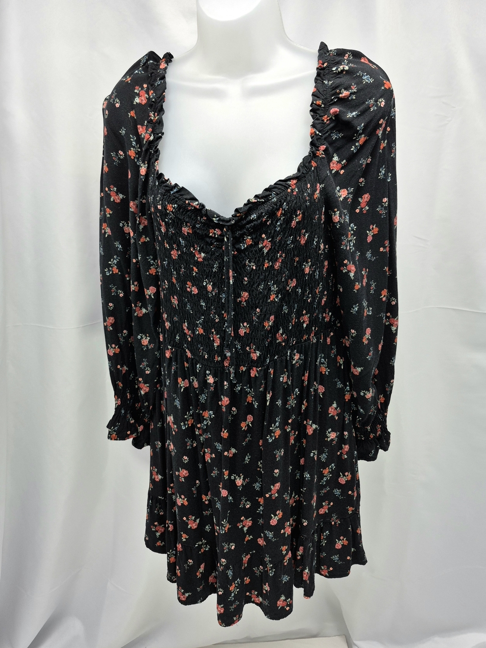 Wild Fable Smocked Off-The-Shoulder Floral Mini Dress Size XL Whimsygoth Gypsy